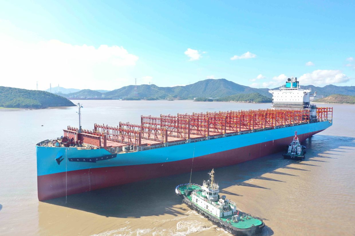 常石造船 中國基地<br>以甲醇雙燃料5,900 TEU集裝箱船開啟嶄新未來